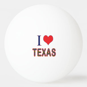 I (Heart) Love Texas Bluebonnet Pingpongballen