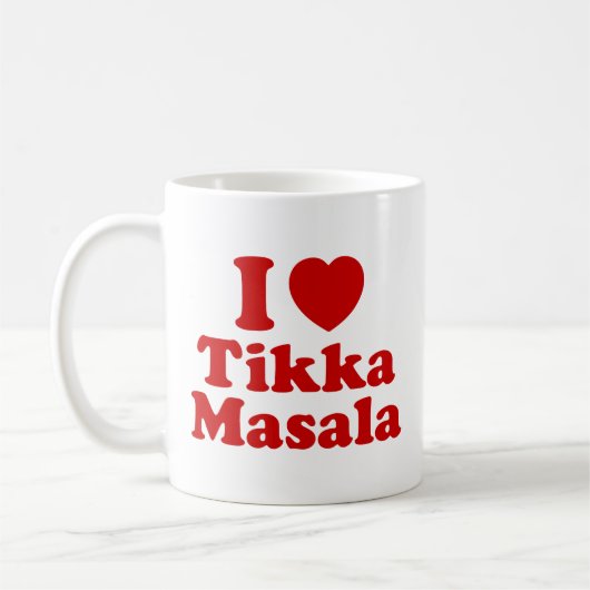 I Heart (Love) Tikka Masala Koffiemok (Links)