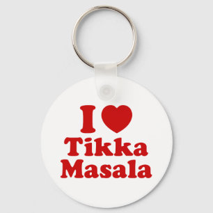 I Heart (Love) Tikka Masala Sleutelhanger