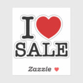 I HEART [LOVE] VERKOOP STICKER (Vel)