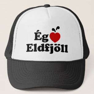 I Heart (Love) Volcanoes (Ég Elska Eldfjöll) Trucker Pet