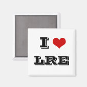 I Heart LRE riverside estert magnet Magneet (Voorkant / Achterkant)