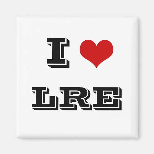 I Heart LRE riverside estert magnet Magneet (Voorkant)