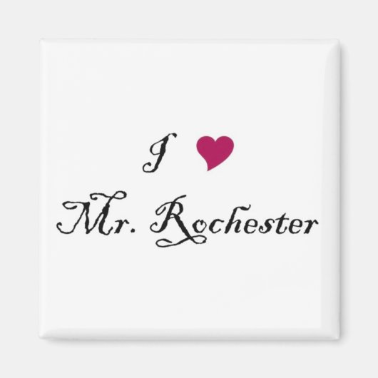 I Heart M. Rochester aimant (Devant)