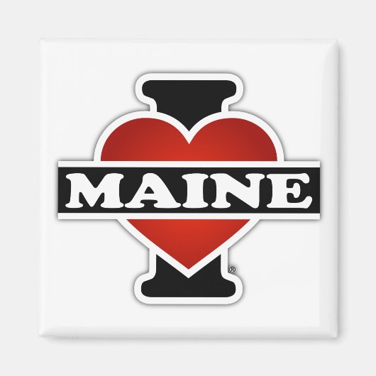 I Heart Maine Magneet (Voorkant)