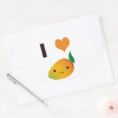 I Heart Mango Ovale Sticker (Envelop)
