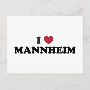 I Heart mannheim duitsland Briefkaart