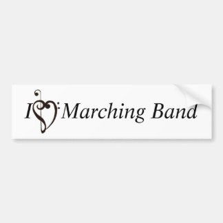 I Heart Marching Band Bumpersticker