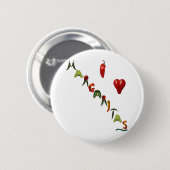 I Heart Margaritas Ronde Button 5,7 Cm (Voorkant /achterkant)