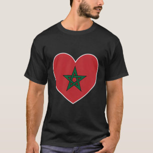 I Heart Marokko - Leuk Marokkaans Vlaggenhart T-shirt