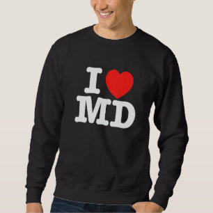 I Heart Maryland (MD) Love Premium Trui