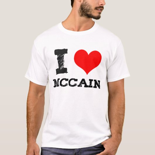 I-Heart-Mccain T-shirt (Voorkant)