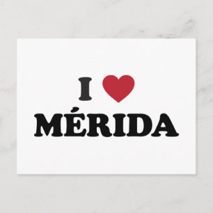 I Heart Mérida Mexico Briefkaart