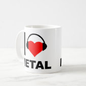 I Heart Metal Funny Mug (Devant gauche)