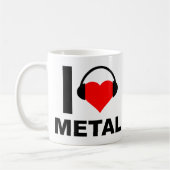 I Heart Metal Funny Mug (Gauche)