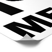 I Heart Metal Funny Poster (Coin)