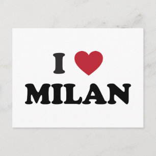 I Heart Milan Italië Briefkaart