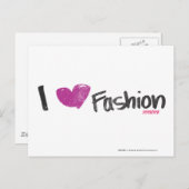 I Heart Mode Aqua Briefkaart (Voorkant / Achterkant)