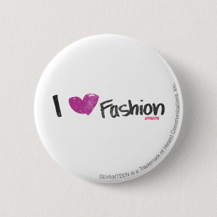 I Heart Mode Aqua Ronde Button 5,7 Cm