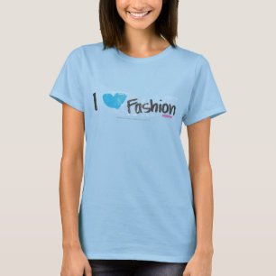 I Heart Mode Aqua T-shirt