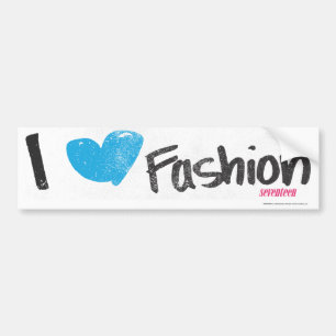 I Heart Mode Yellow Bumpersticker