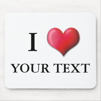 I Heart Mousepad 0001 Muismat