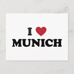 I Heart Munich Duitsland Briefkaart
