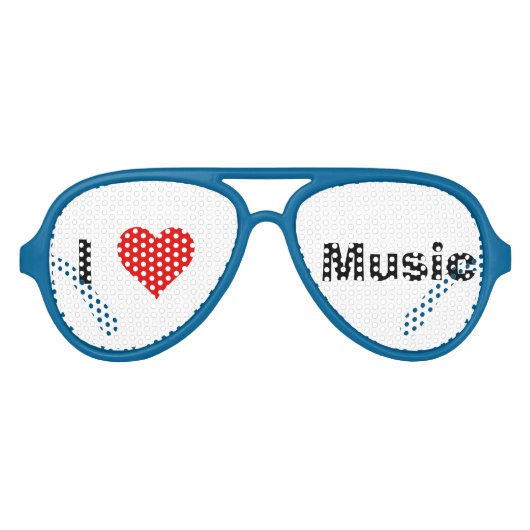 I Heart Music Party Lunettes de soleil (Devant)