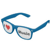 I Heart Music Party Lunettes de soleil (Angulaire)