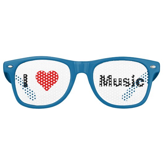 I Heart Music Party Zonnebril (Voorkant)