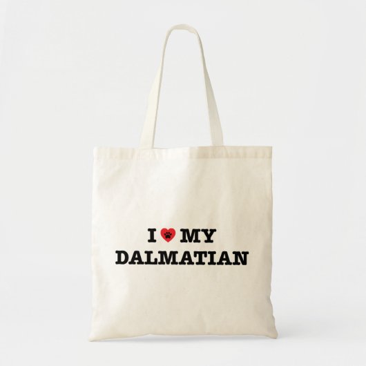 I Heart My Dalmatian Tote Bag (Devant)