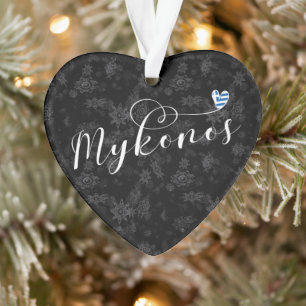 I Heart Mykonos, Griekenland Ornament
