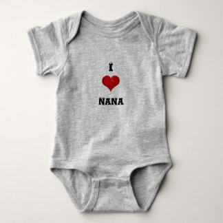 I Heart Nana Baby Bodysuit