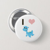 I Heart Nessie Ronde Button 5,7 Cm (Voorkant /achterkant)