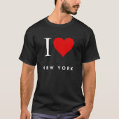 I Heart New York zwart Mannen T-shirt (Voorkant)