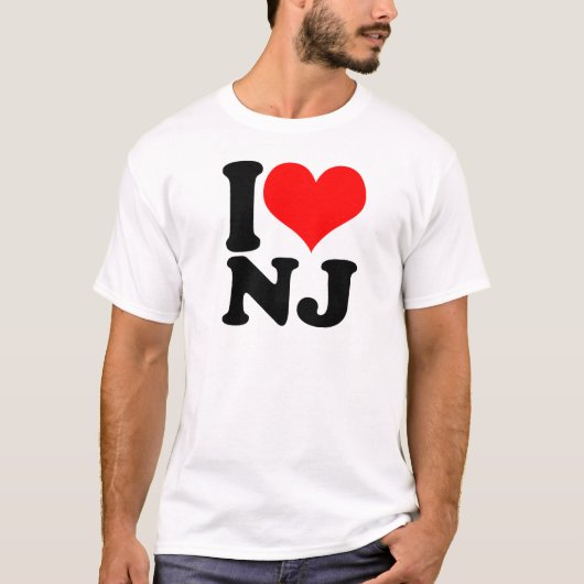 I Heart NJ T-shirt (Voorkant)