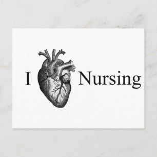 I Heart Nursing Briefkaart
