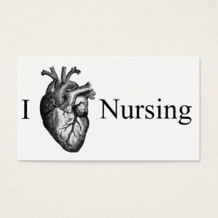 I Heart Nursing Visitekaartjes