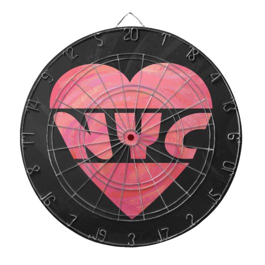 I Heart NYC Dartbord (Voorkant)