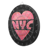 I Heart NYC Dartbord (Voorkant Rechts)