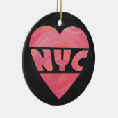 I Heart NYC Keramisch Ornament (Rechts)