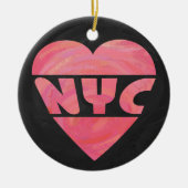 I Heart NYC Keramisch Ornament (Voorkant)
