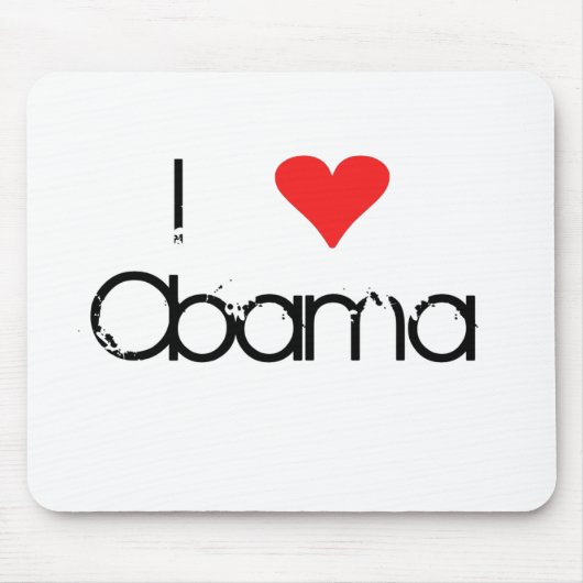 I Heart Obama Mousepad Muismat (Voorkant)