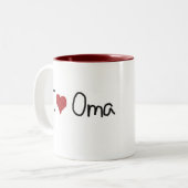 I Heart Oma Mug (Devant gauche)