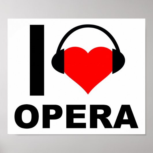 I Heart Opera Drôle Poster (Devant)