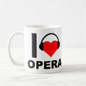 I Heart Opera Funny Mug (Gauche)