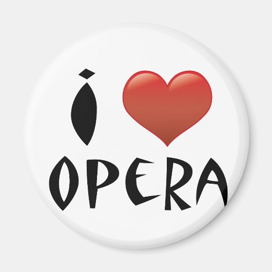 I Heart Opera Magneet (Voorkant)