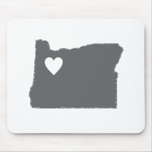 I Heart Oregon Grunge Kijk naar de staatsliefde Muismat