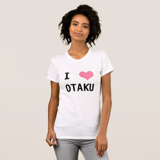 I Heart OTAKU T-shirt (Voorkant volledig)