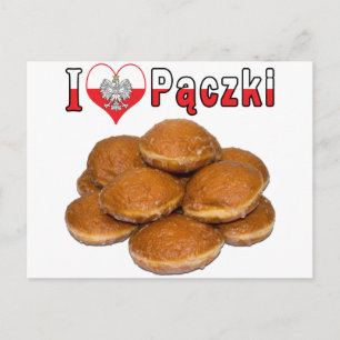 I Heart Paczki Pools voedsel Briefkaart